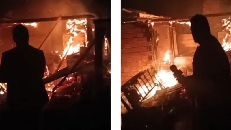 Ateşi söndüremediler, köy fırını ve ardiyesi kül oldu!