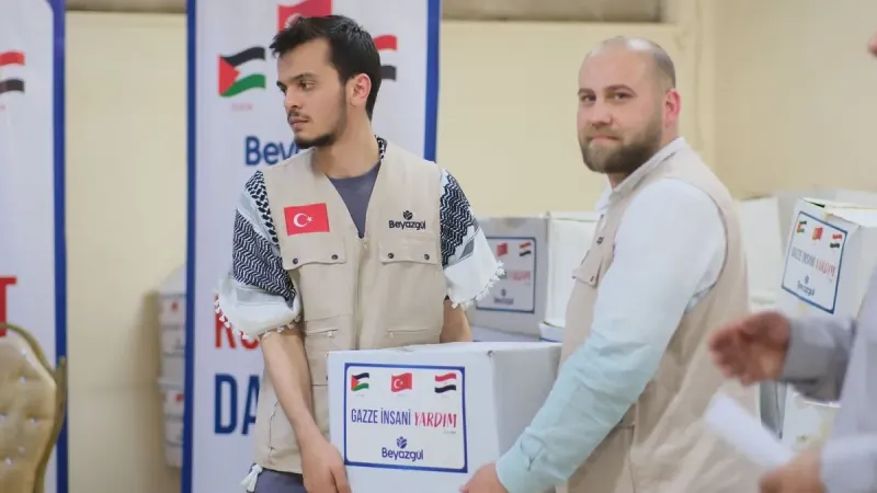 Beyazgül Derneği, Kahire’de Gazzeli mağdurlara umut oldu