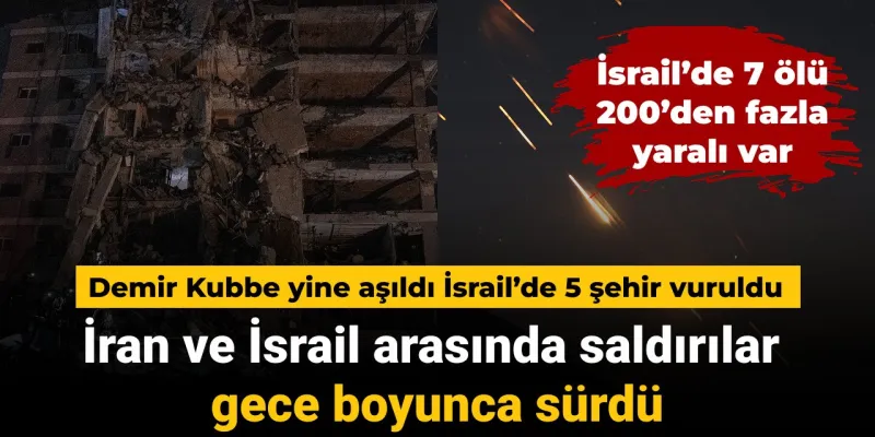 İsrail-İran Savaşı: 5 Şehir Vuruldu! Ölü ve Yaralılar Var!