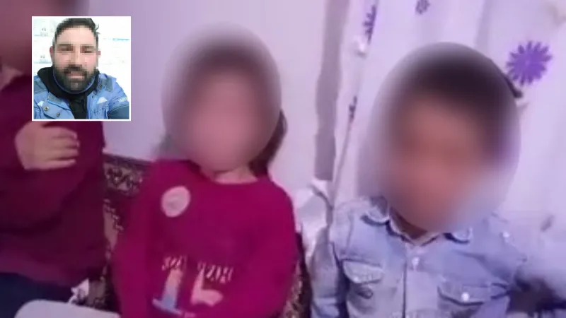 Afyon'da Baba Dehşeti! Çocuklarına Kemerle İşkence Kamerada