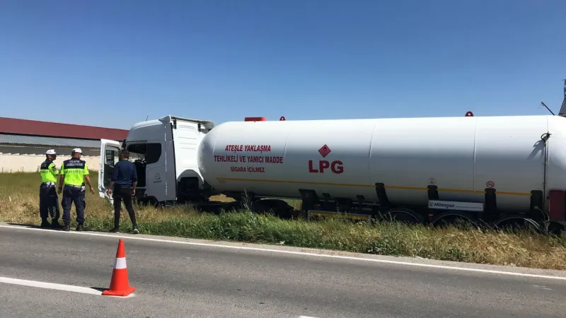 Afyon'da LPG Tankeri Faciası! Son Anda Kurtuluş