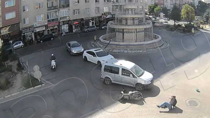 Kütahya'da Motosiklet Kabusu! Art Arda Kazalar Kamerada