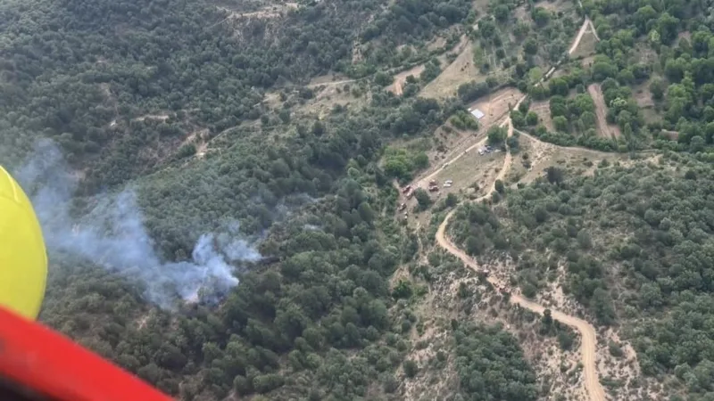 Kütahya'da Korkutan Yangın! Ormanlık Alan Alevlere Teslim Oldu