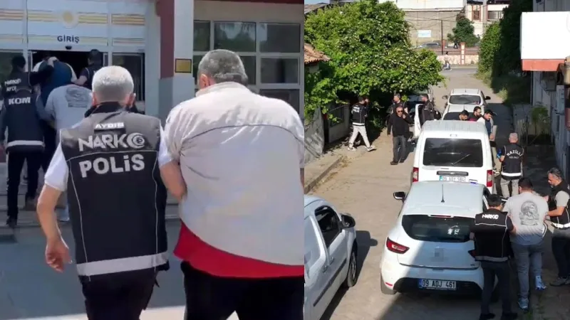 Aydın'da Şok Baskın! Baba ve 3 Oğlu Uyuşturucu Ticaretinden Tutuklandı