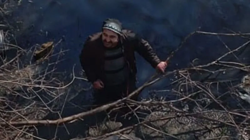 Bataklıkta Ölümden Döndü! Kütahya'da Şok Eden Kurtarma