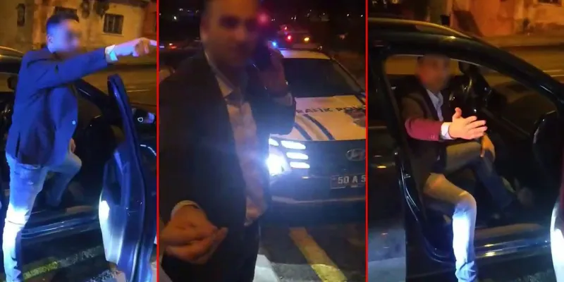 Eski AKP'li Başkan Polise Saldırdı! Şoke Eden Görüntüler