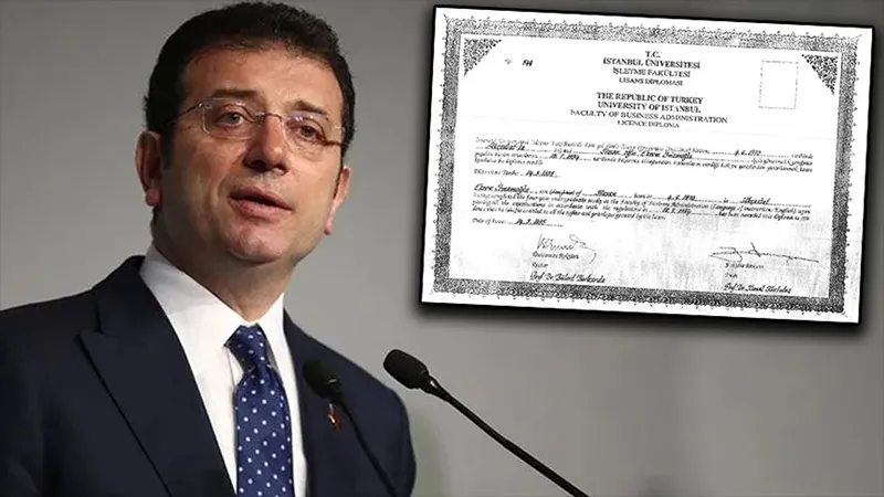 İmamoğlu'nun Diploması İptal Mi Edildi? Avukattan Şok İddialar!