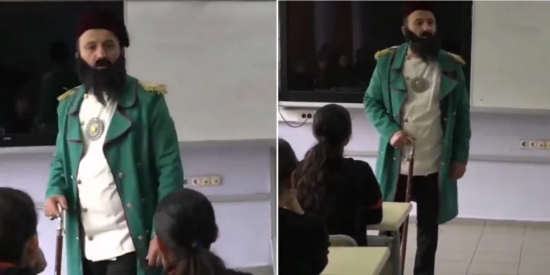 Tarih Hocasından Müthiş Ders! Abdülhamid Han Canlandı!