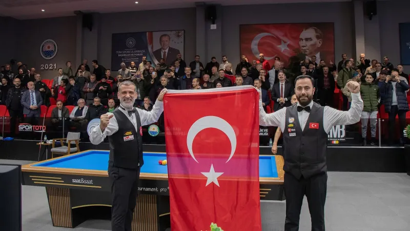 Bilardo'da Dev Zafer! Taşdemir ve Karakurt Avrupa Şampiyonu Oldu