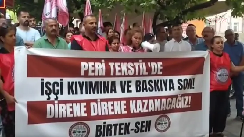 Peri Tekstil İşçileri Direnişte: Hak Gasplarına Dur De!